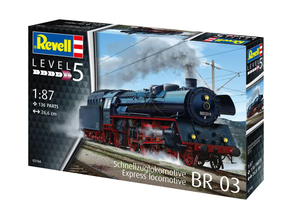 lokomotiva Standard express locomotive 03 class with tender (1:87) Revell 02166