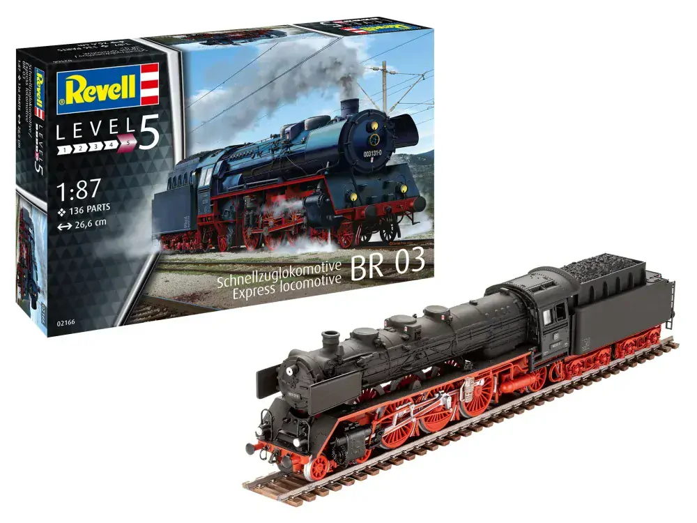 lokomotiva Standard express locomotive 03 class with tender (1:87) Revell 02166