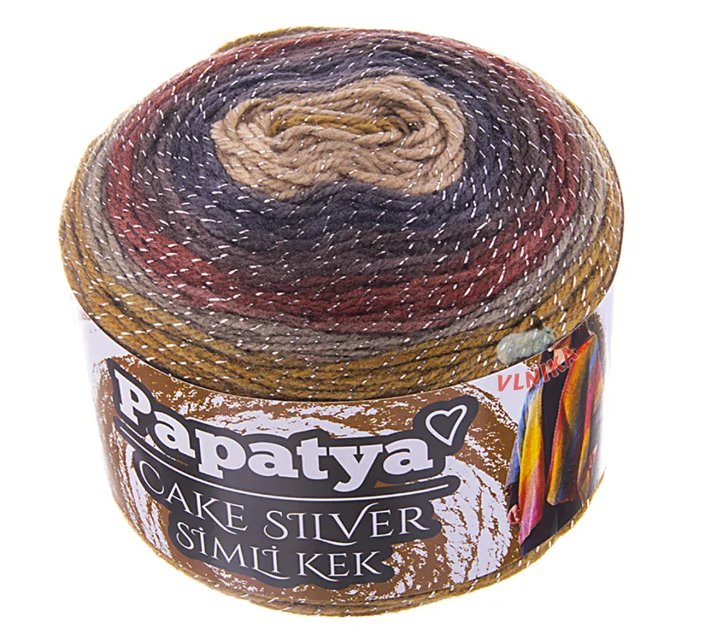 Háčkovaný šátek 175x80 314 barvy podzimu